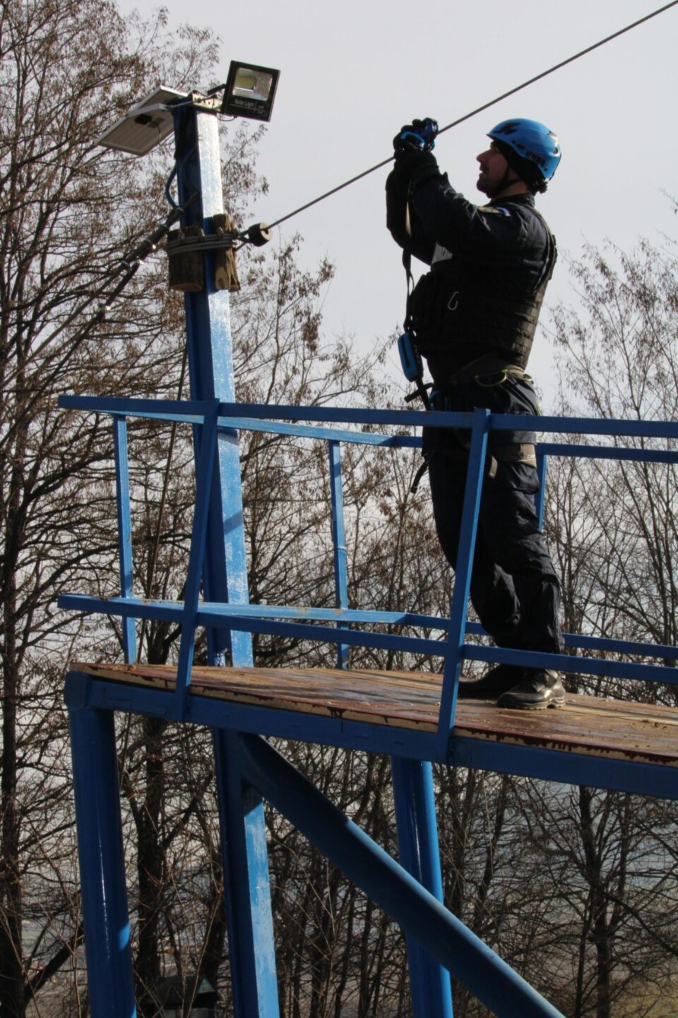 Pistă de pregătire colectivă, inaugurată la baza Jandarmeriei de la Mihoveni