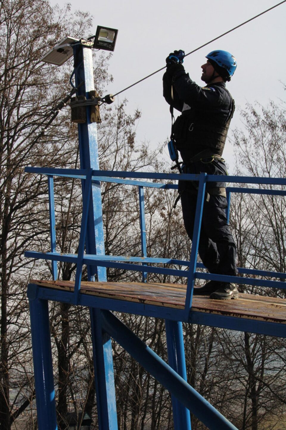 Pistă de pregătire colectivă, inaugurată la baza Jandarmeriei de la Mihoveni