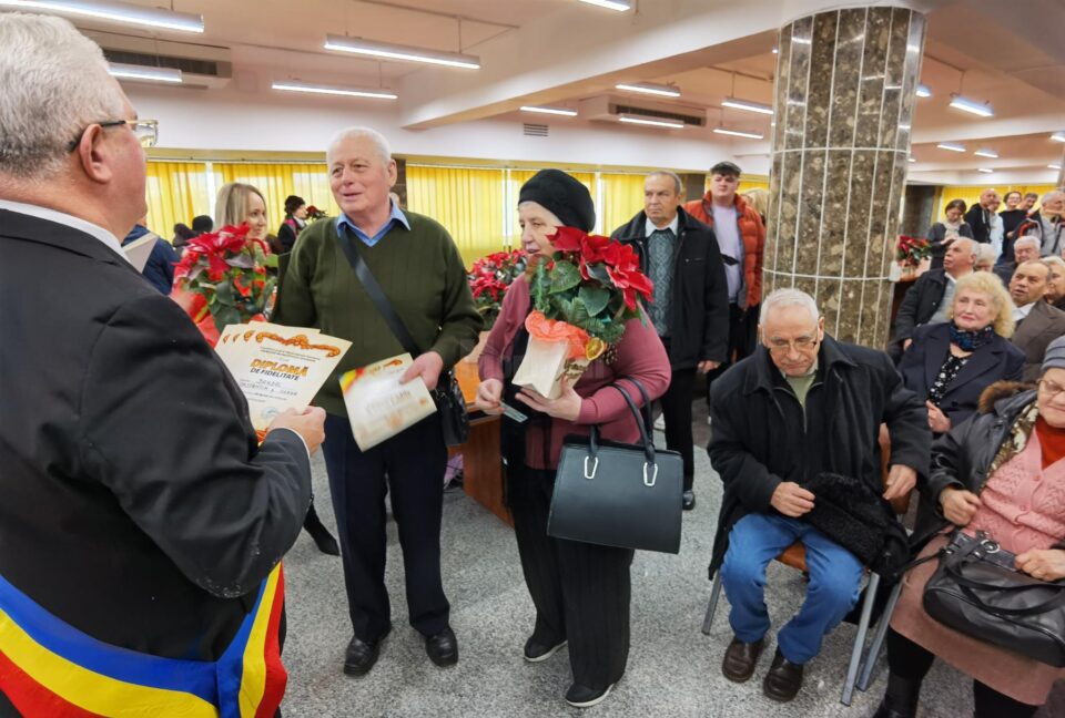 Record de ”Cupluri de aur”, sărbătorite de Primăria Suceava la împlinirea a 50 de ani de căsătorie