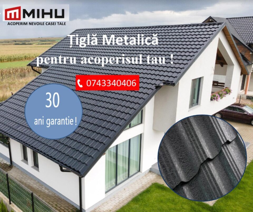 Firma suceveană MIHU a devenit lider zonal pe piața produselor și a serviciilor profesionale pentru ACOPERIȘURI, GARDURI METALICE și GARAJE