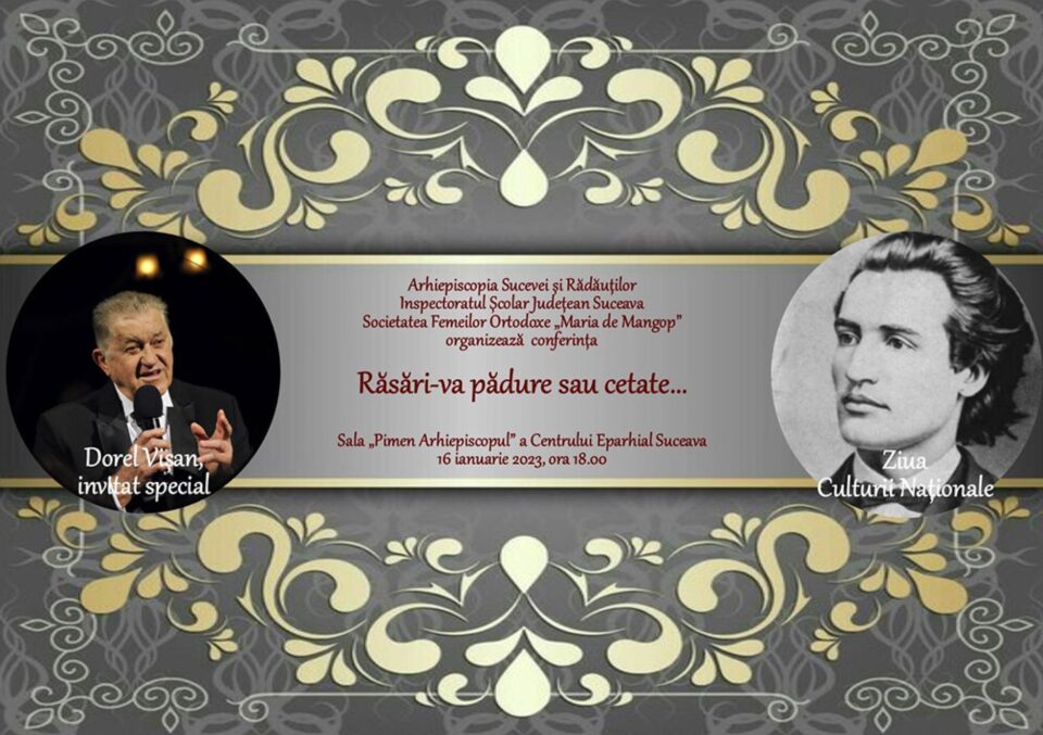 Conferința „Întâlnire de suflet cu Eminescu”, susținută de actorul Dorel Vișan, de Ziua Culturii Naționale Conferința „Întâlnire de suflet cu Eminescu”, susținută de actorul Dorel Vișan, de Ziua Culturii Naționale