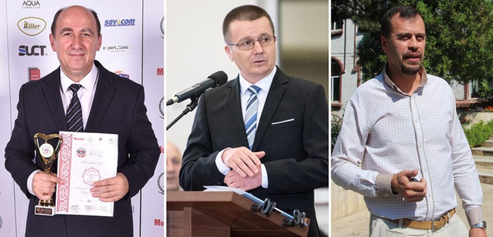 Conducerea IȘJ - Petru Crăciun, inspectorul general Grigore Bocanci și Gabriel Matei Conducerea IȘJ - Petru Crăciun, inspectorul general Grigore Bocanci și Gabriel Matei