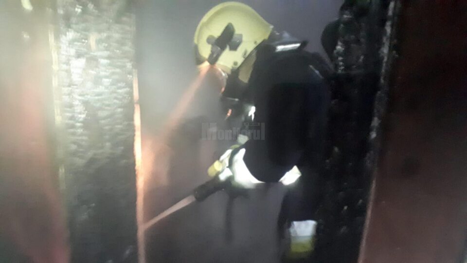 Incendiu cu final tragic pentru proprietar, în jurul orei 1.00 din noapte