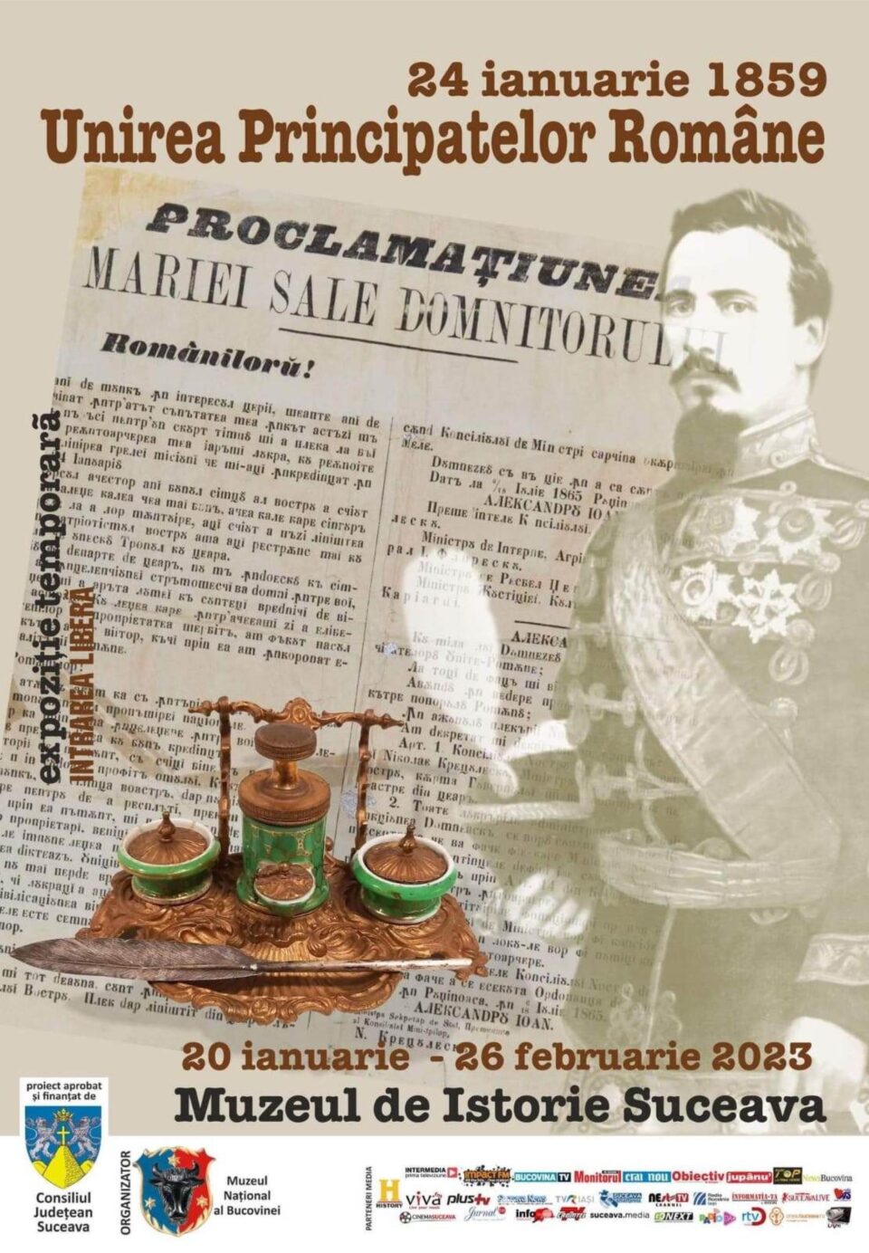 Expoziția temporară „24 ianuarie 1859 - Unirea Principatelor Române”, la Muzeul de Istorie Expoziția temporară „24 ianuarie 1859 - Unirea Principatelor Române”, la Muzeul de Istorie