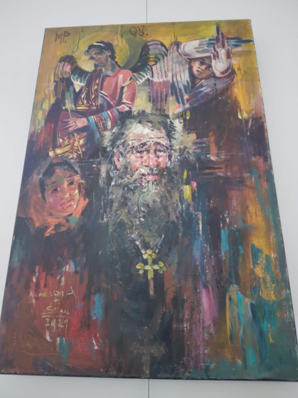 Lucrări ale pictorului ardelean Cornel Vana, expuse în Foaierul Muzeului de Istorie