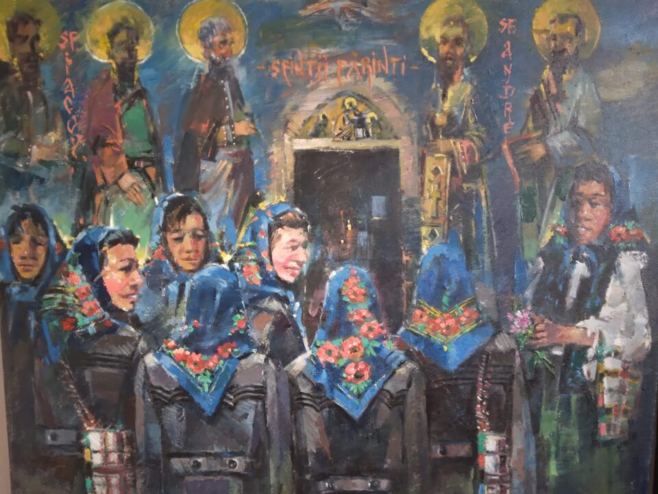 Lucrări ale pictorului ardelean Cornel Vana, expuse în Foaierul Muzeului de Istorie