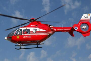 Băiatul a fost transferat cu un elicopter SMURD la Spitalul Clinic de Copii „Sf. Maria” din Iași. Foto monitoruldevrancea.ro