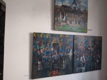 Lucrări ale pictorului ardelean Cornel Vana, care de 40 de ani trăiește din pictură, expuse în Foaierul Muzeului de Istorie