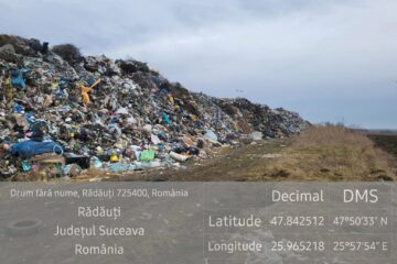 Depozitul de deșeuri găsit la controlul în teren