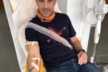 Printre cei care au donat a fost și ultramaratonistul Tiberiu Ușeriu