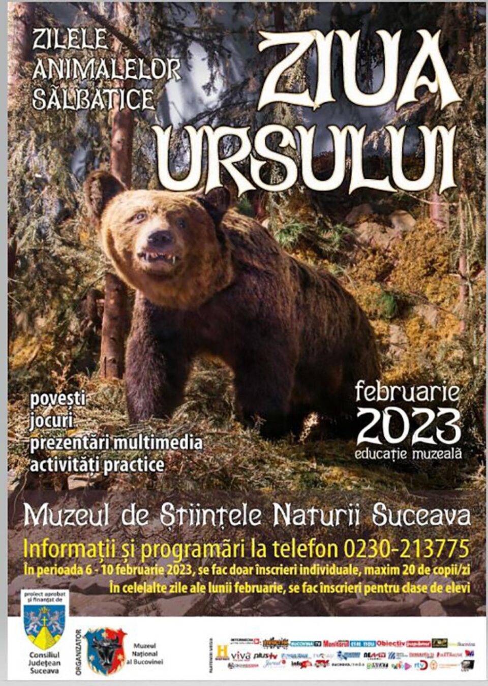 Programul educațional „Zilele animalelor sălbatice”, la Muzeul de Științele Naturii