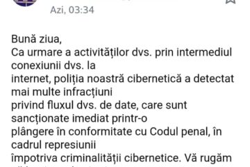 Mesaje false ale infractorilor din mediul online