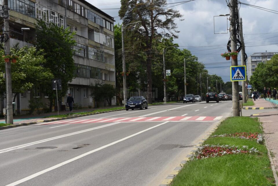 Bulevardul central din municipiul Suceava