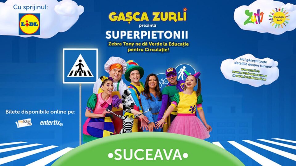 Gașca Zurli și Zebra Tony vor ajunge în martie la Casa de Cultură a Sindicatelor Suceava Gașca Zurli și Zebra Tony vor ajunge în martie la Casa de Cultură a Sindicatelor Suceava