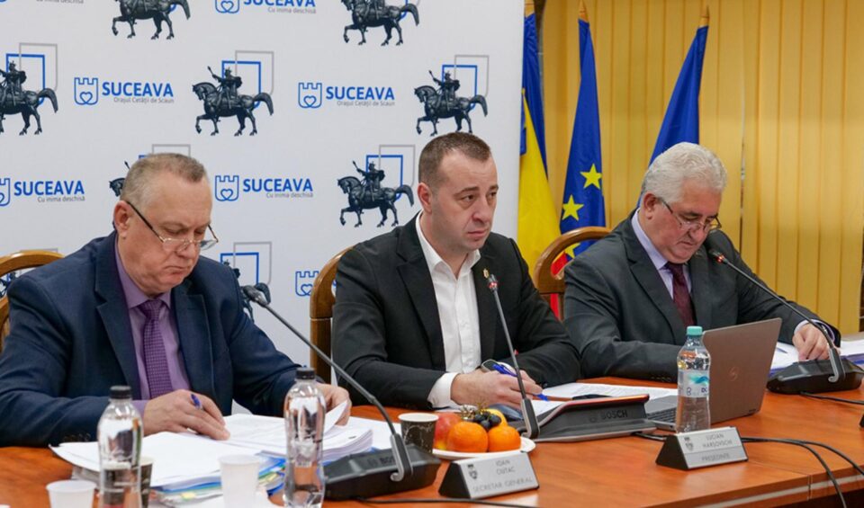 Ședința de Consiliu Local Suceava în care a fost aprobat bugetul pe 2023, dar fără voturile PSD și USR