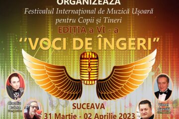 Au început înscrierile pentru Festivalul Internațional de Muzică Ușoară pentru Copii și Tineri „Voci de Îngeri”