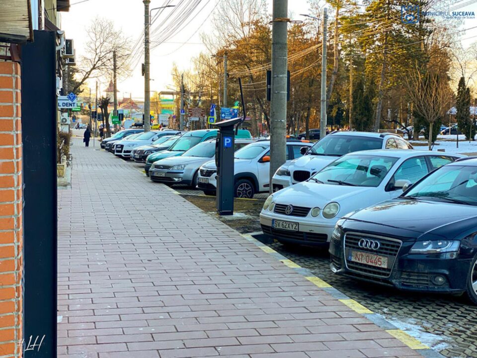 Parcările cu plată din municipiul Suceava au generat încasări de aproape 4 milioane de lei în 2022 (inclusiv abonamente)