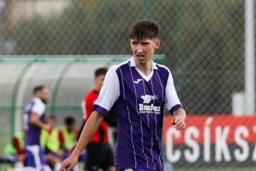 Juniorul Alexandru Savin a punctat pentru Somuz in amicalul cu Ceahlaul. Foto Alex Savescu
