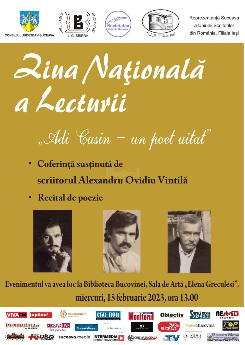 Ziua Națională a Lecturii, sărbătorită miercuri la Biblioteca Bucovinei