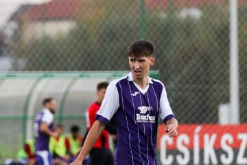 Juniorul Alexandru Savin a punctat pentru Șomuz în amicalul cu Ceahlăul. Foto Alex Savescu