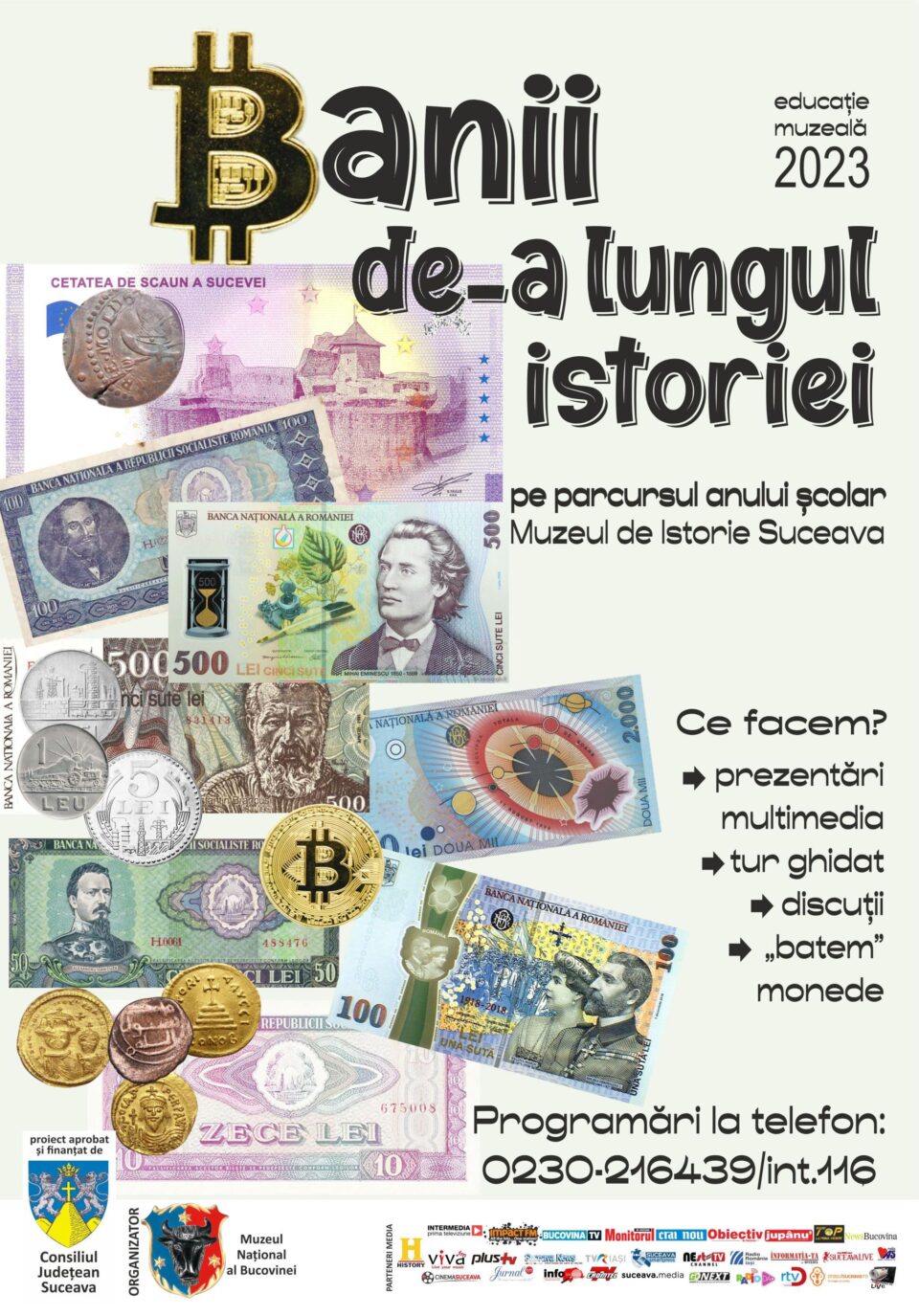 Elevii pot să descopere lumea fascinantă a banilor, la Muzeul de Istorie Suceava