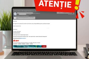 E.ON Energie România avertizează asupra unor e-mailuri de tip phishing primite de clienți ai companiei