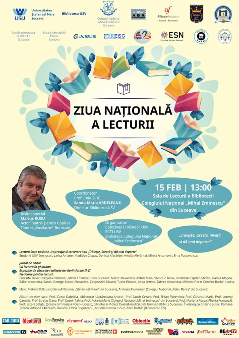 ”Trăiește, învață și dă mai departe”, tema întâlnirii la Biblioteca Universității de Ziua Națională a Lecturii ”Trăiește, învață și dă mai departe”, tema întâlnirii la Biblioteca Universității de Ziua Națională a Lecturii