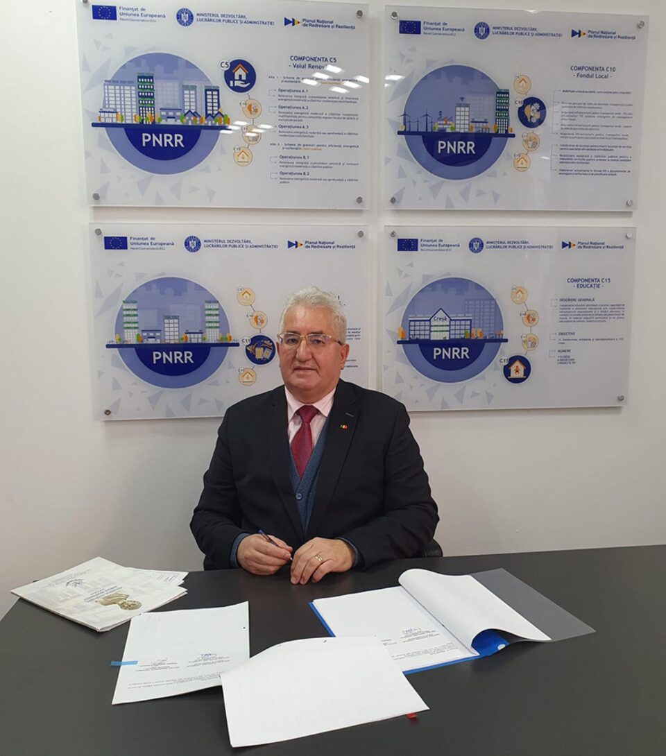 Valoarea totală a contractului prin PNRR semnat de primarul Ion Lungu la București este de 6.297.363,98 lei inclusiv TVA