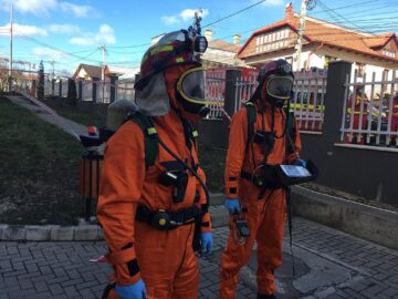 Exercițiu ISU cu simulare de cutremur la Spitalul Municipal Fălticeni