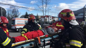 Exercițiu ISU cu simulare de cutremur la Spitalul Municipal Fălticeni
