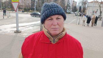 Silvia este invalidă de gradul doi și a venit de la Orhei pentru a participa la protest