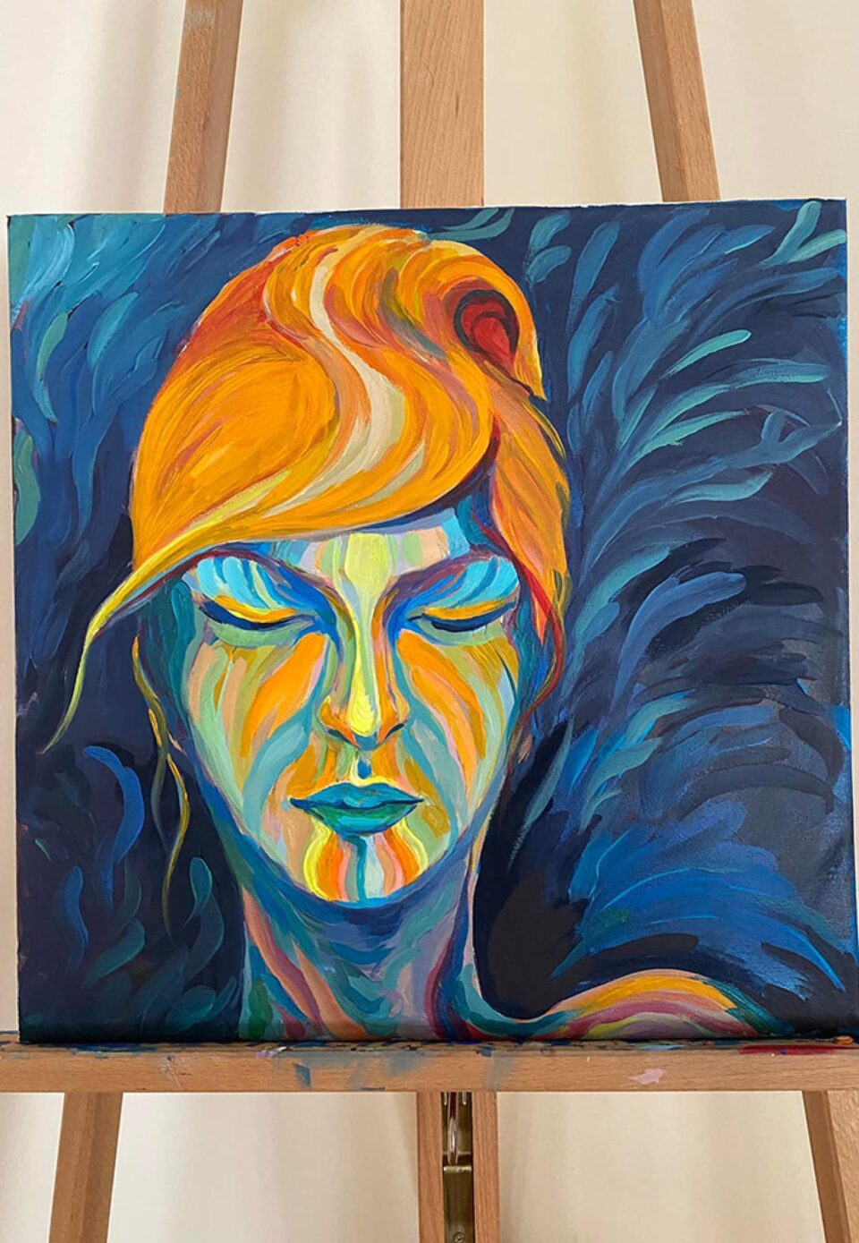 Lucrare realizată de artista Marina Pișta