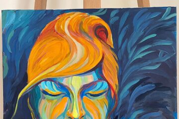 Lucrare realizată de artista Marina Pișta