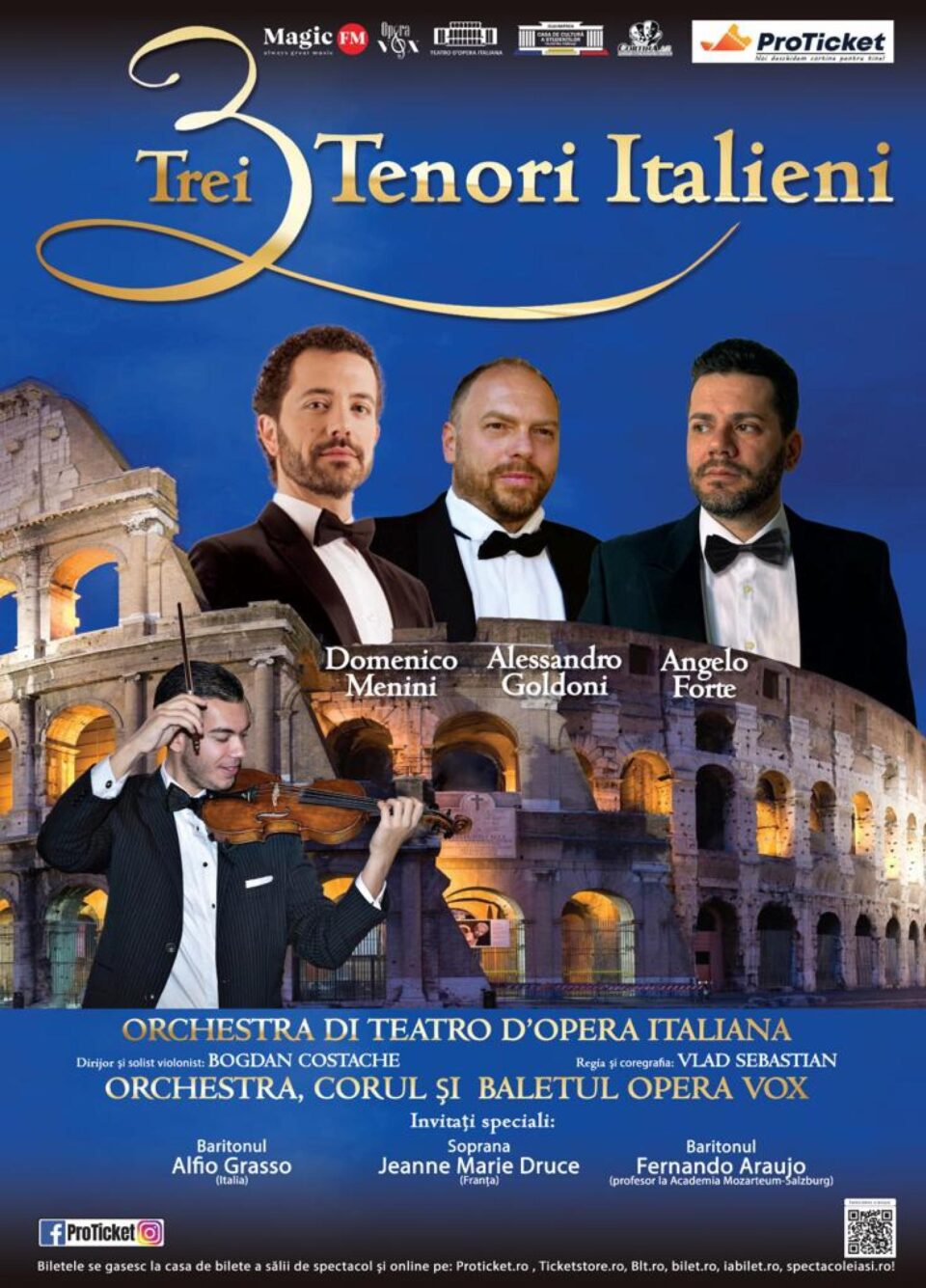 Spectacolul „Trei tenori italieni”, pe scena Casei de Cultură a Sindicatelor Suceava Spectacolul „Trei tenori italieni”, pe scena Casei de Cultură a Sindicatelor Suceava