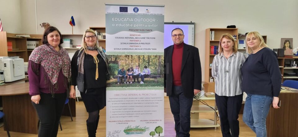 „Educația outdoor – o educație pentru viitor”, la Colegiul „Nicu Gane”