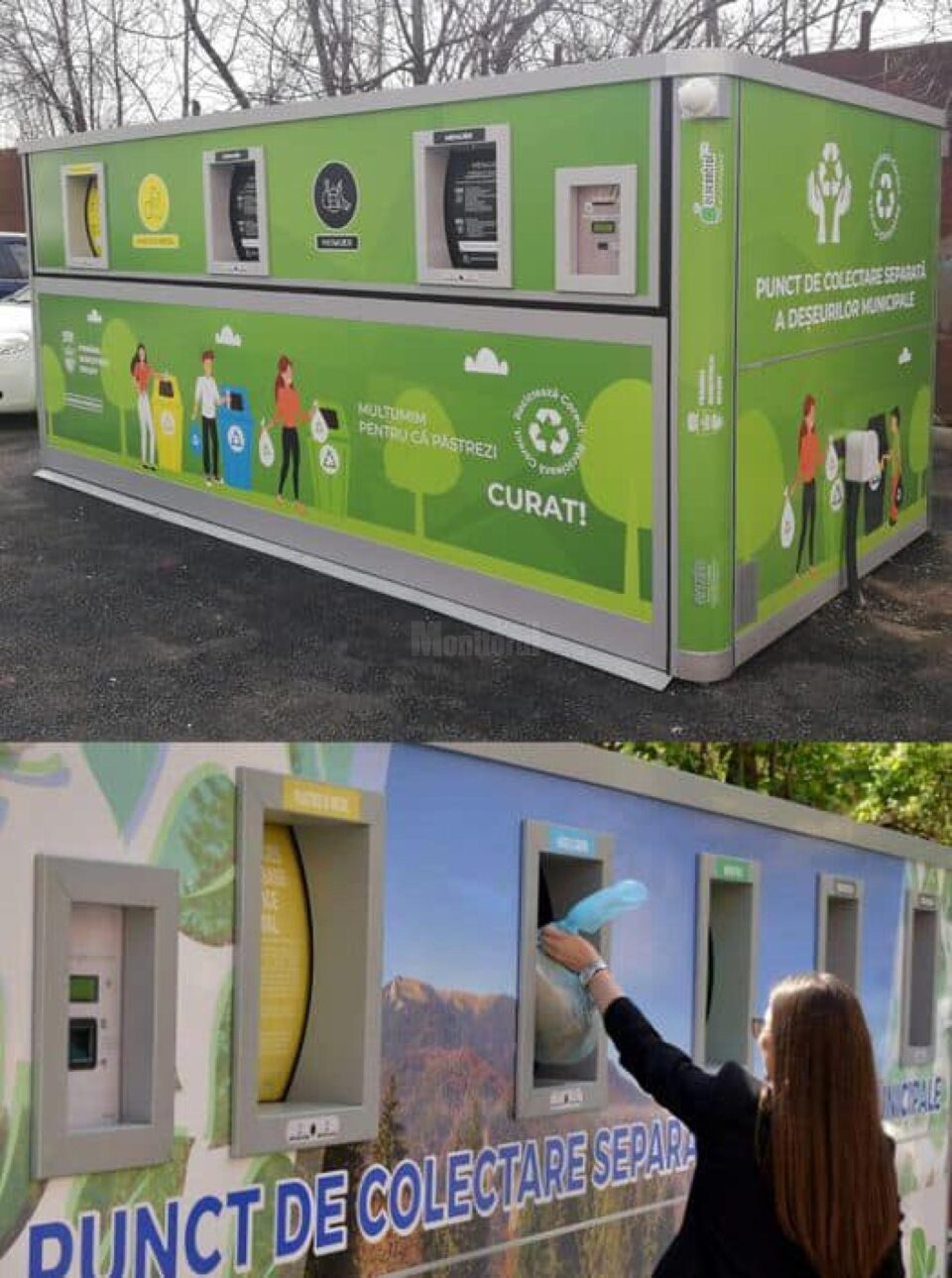Insulele ecologice, compuse dintr-un ansamblu de containere pentru colectarea separată a deșeurilor, sunt prevăzute cu acces digitalizat pentru persoanele fizice arondate