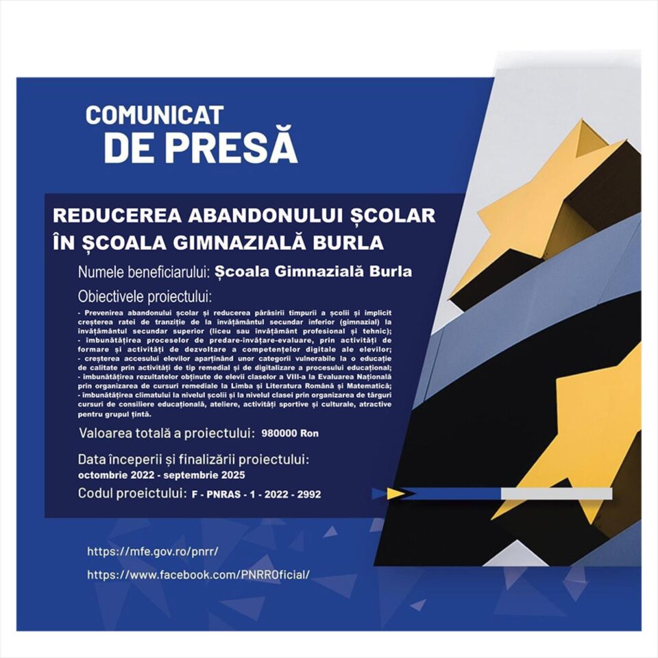 „PNRR: Fonduri pentru România modernă și reformată!”