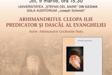 Arhimandritul Grichentie Gheorghe Natu își lansează joi cartea la USV