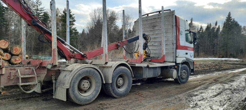 Autoutilitară de 30.000 de euro confiscată după interceptarea unui transport ilegal de materiale lemnoase de Garda Forestieră și Jandarmerie