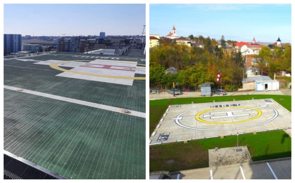 Cele două heliporturi finalizate și nedate în folosință la Suceava și Siret