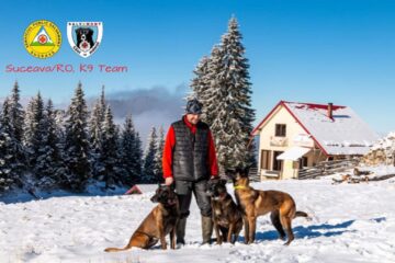 Unitatea canină a Salvamont Suceava și-a reînnoit brevetul de intervenții la avalanșe