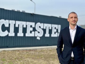 Concept educațional original creat de Ștefan Mandachi – hub cultural și bibliotecă ȋn container