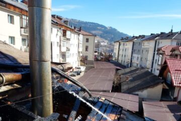 Incendiul de la anexa Bisericii romano-catolice din Vatra Dornei