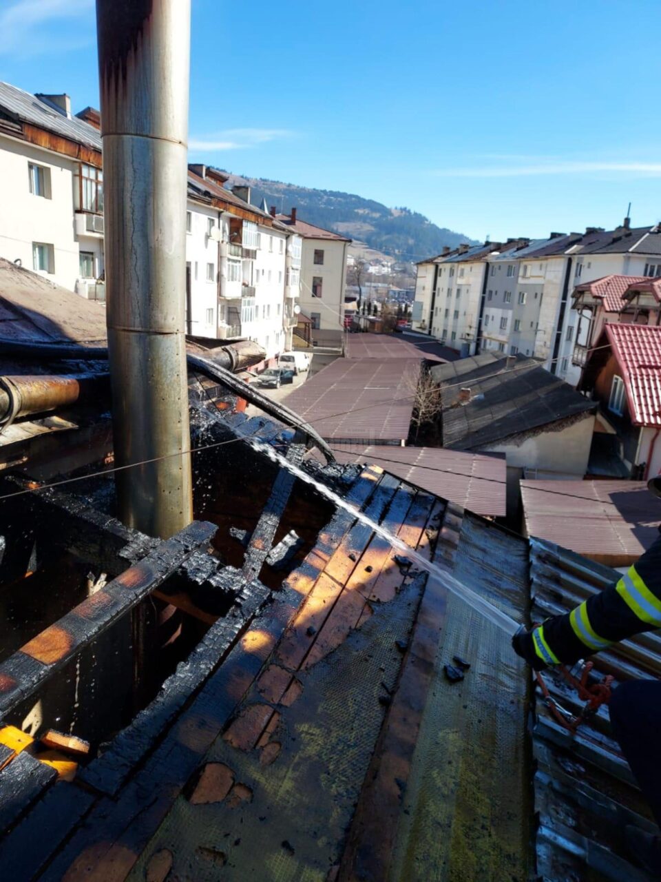 Incendiul de la anexa Bisericii romano-catolice din Vatra Dornei