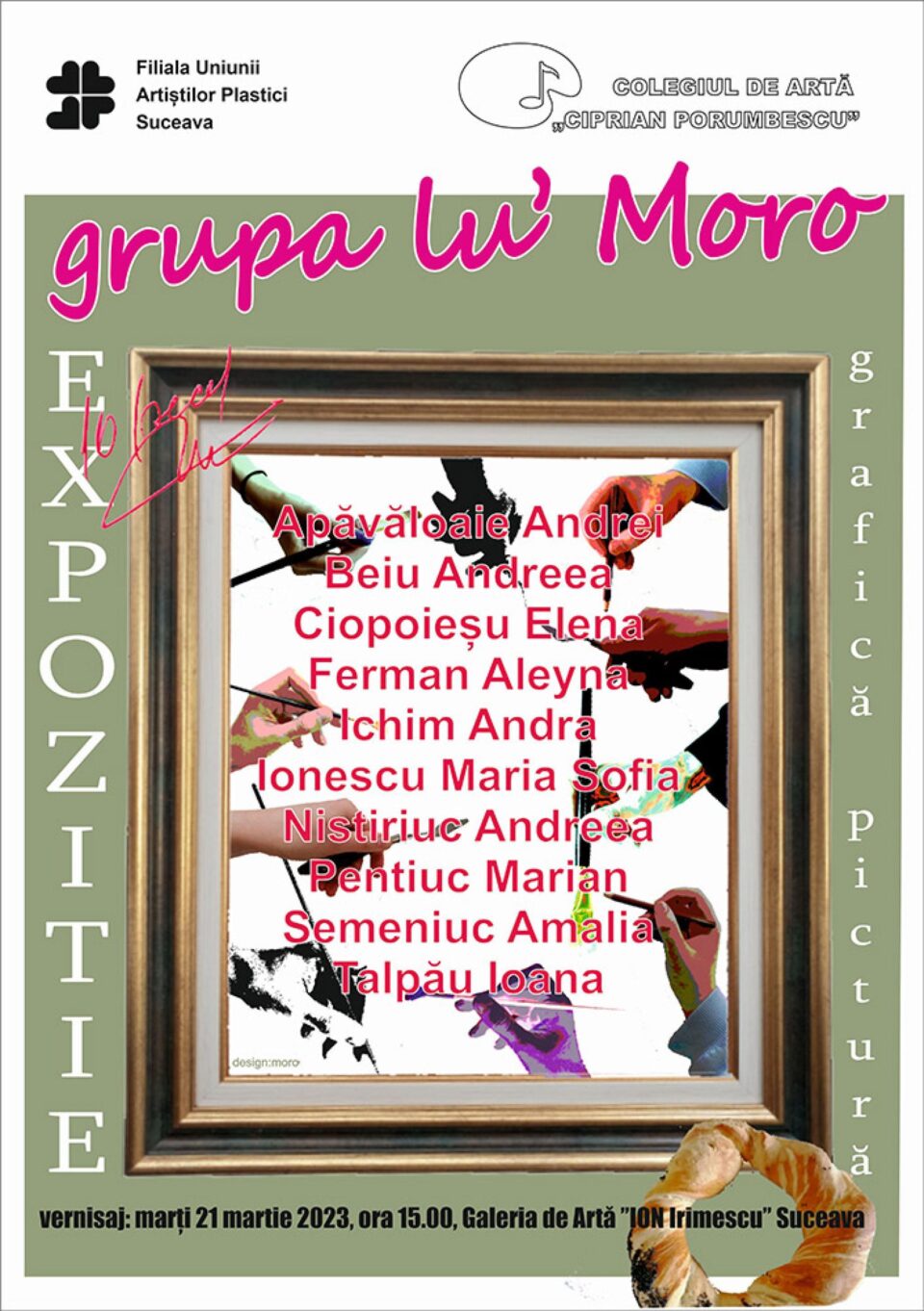 „Grupa lu`Moro” expune marți la Galeria de Artă „Ion Irimescu” Suceava