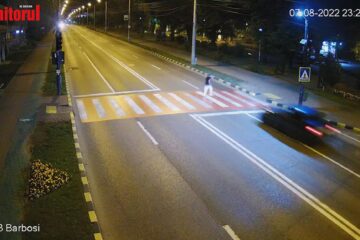 Momentul traversării înainte de impact