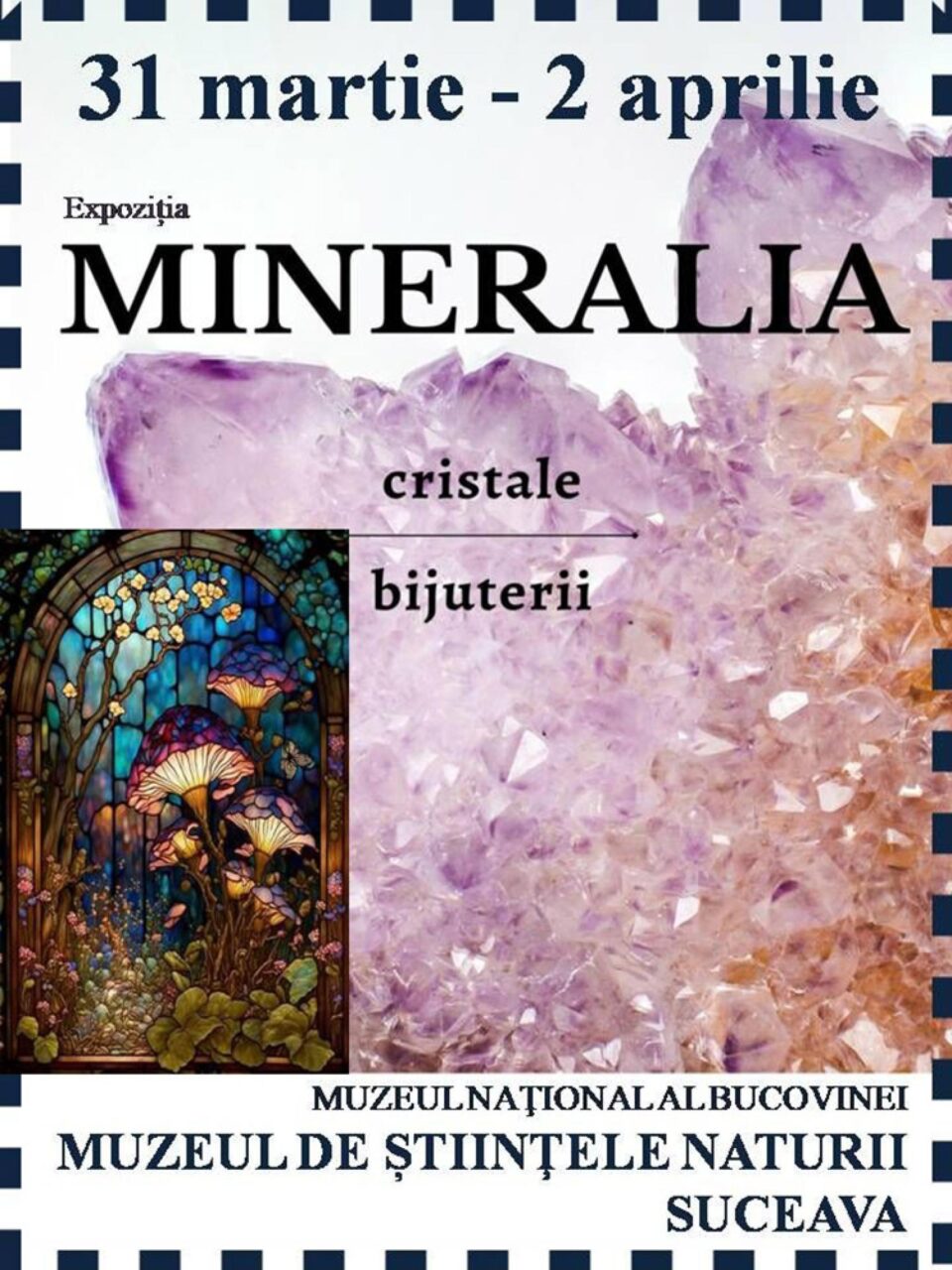 Bijuterii unicat din pietre fine, pietre prețioase și semiprețioase, expuse la Muzeul de Științele Naturii