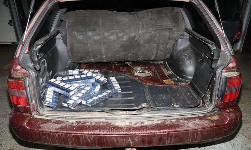Țigări de contrabandă, ascunse în rezervorul unui autovehicul