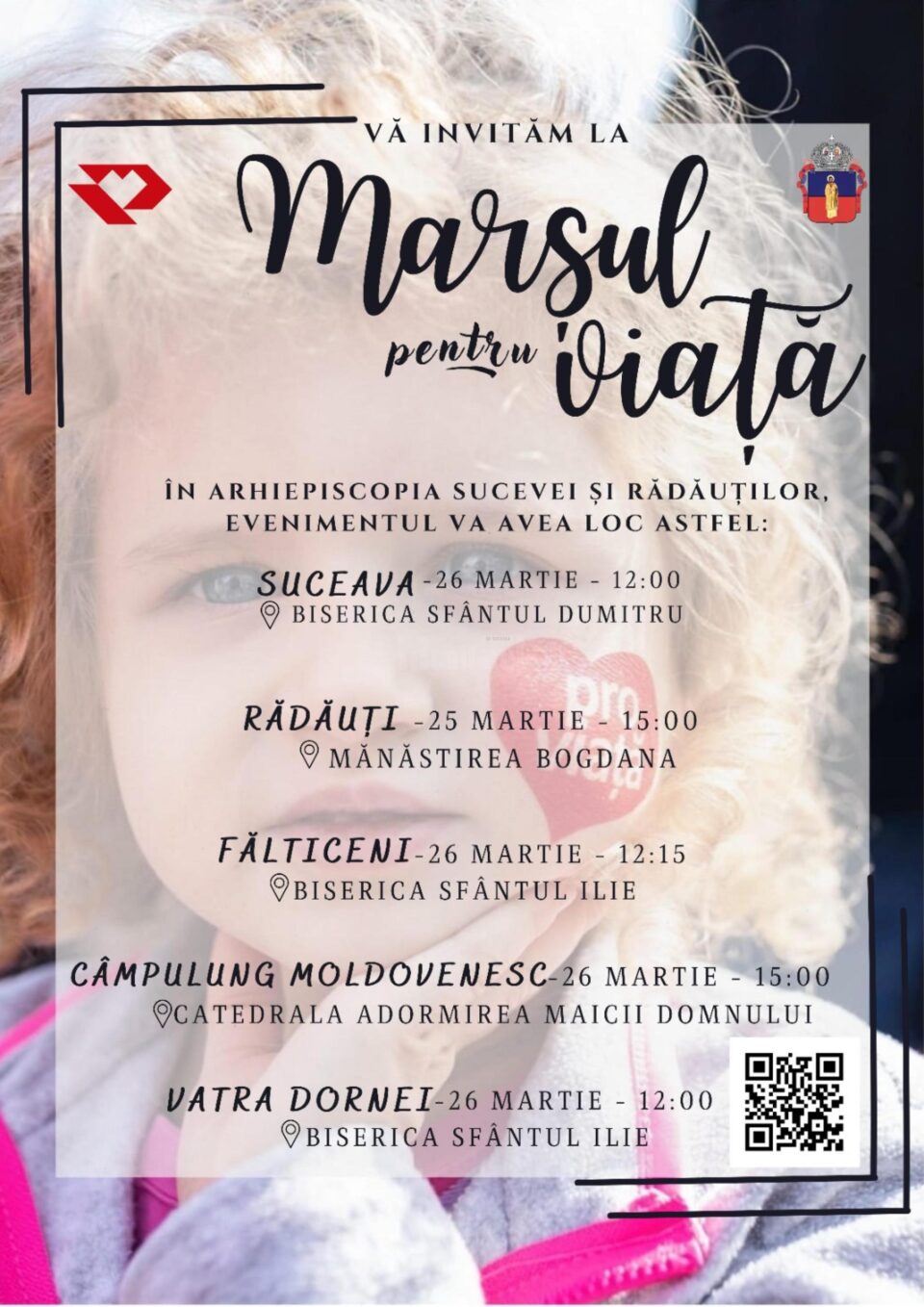 Marșul pentru viață, duminică, la Suceava