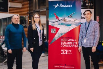 Compania românească AirConnect a început operarea zborurilor pe ruta Suceava – București și retur